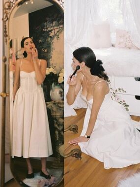 LPA Sarita Midi Dress in coconut milk Size Large NEW! New with tags!